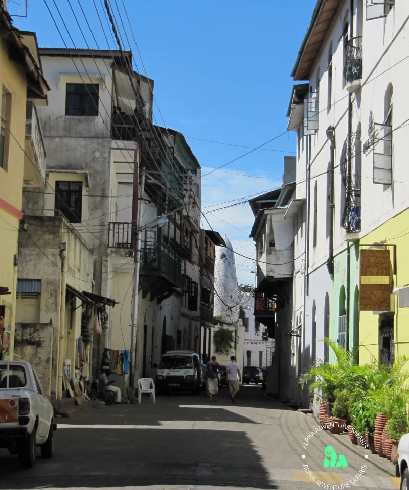 A street in Old Town, Mombasa, Kenya, Africa, By Daryona, CC BY-SA 3.0, https://en.wikivoyage.org/wiki/File:Mombasa_old_town_1.JPG